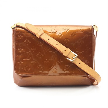 LOUIS VUITTON Thompson Street Shoulder Bag M91124 Vernis leather Bronze Used LV