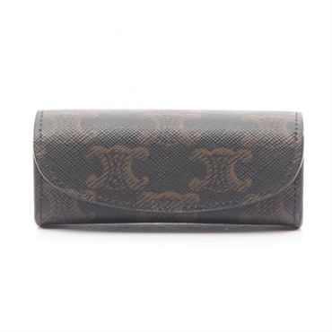 CELINE Triomphe Ring accessory Case  4M0392DIZ.38NO PVC coated canvas Used Women