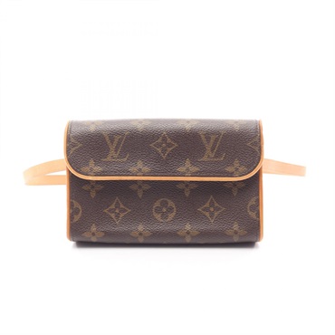 LOUIS VUITTON Pochette Florentine Waist bag M51855 Monogram canvas Brown Used LV