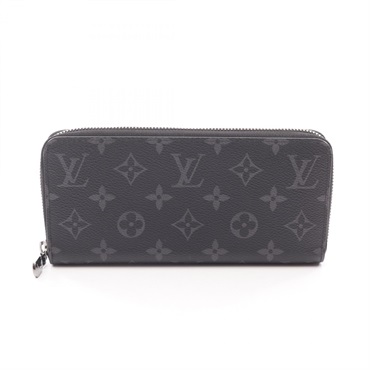 LOUIS VUITTON Zippy Horizontal Long wallet M11611 Monogram eclipse Used mens LV