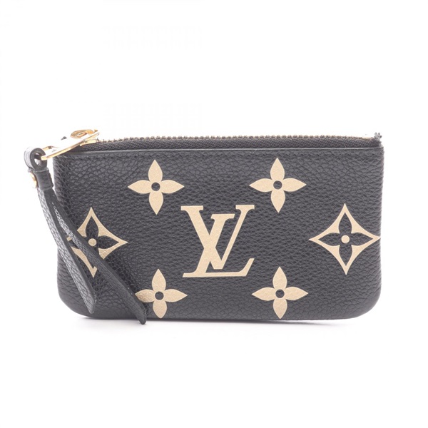 LOUIS VUITTON Pochette Cle Coin purse M80885 Monogram empreinte leather Black LV