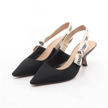 Christian Dior J'ADIOR SLINGBACKS pumps Mules Fabric Black Used Women 35.5D