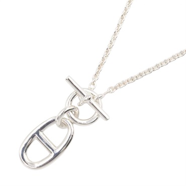 HERMES Chaine d'Ancre Necklace Pendant 40.5cm Silver 925 Used Women