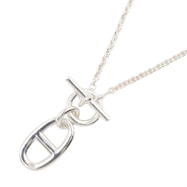 HERMES Chaine d'Ancre Necklace Pendant 40.5cm Silver 925 Used Women