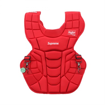 Supreme × Rawlings Catcher's Chest Protector Fabric Red Used mens
