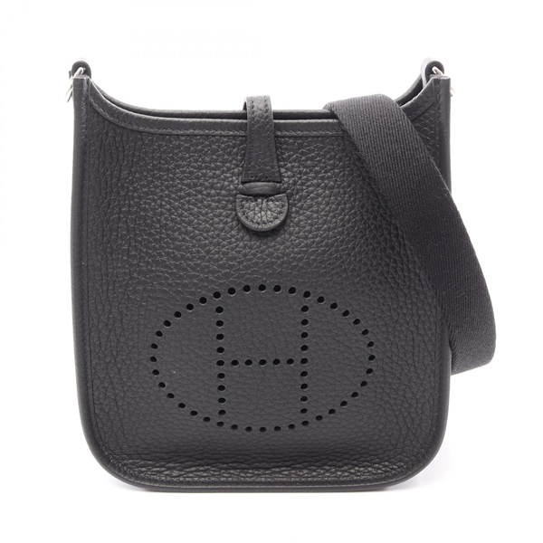 HERMES Evelyne Amazon TPM Shoulder Bag Clemence leather Black Preowned SHW G