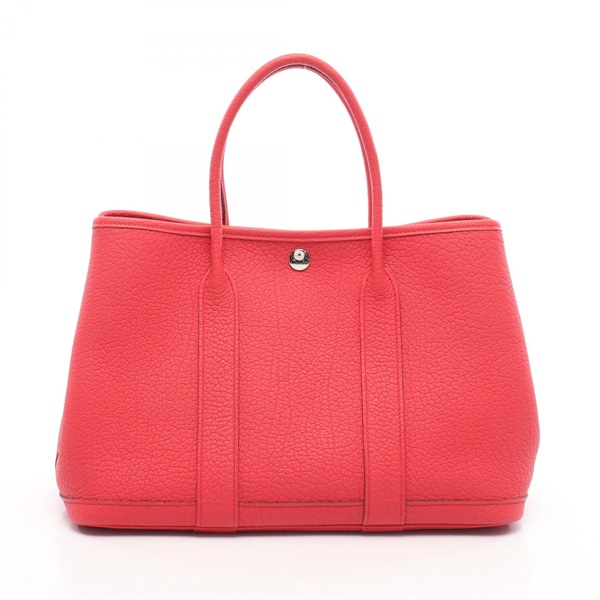 HERMES Garden party TPM Tote hand Bag T Negonda leather Bougainvillier Used SHW