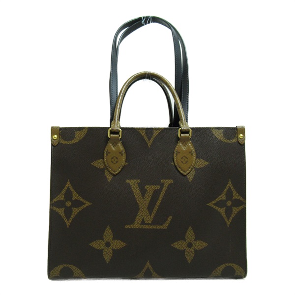 LOUIS VUITTON On the Go MM Tote shoulder Bag M45321 Monogram Giant Brown Used