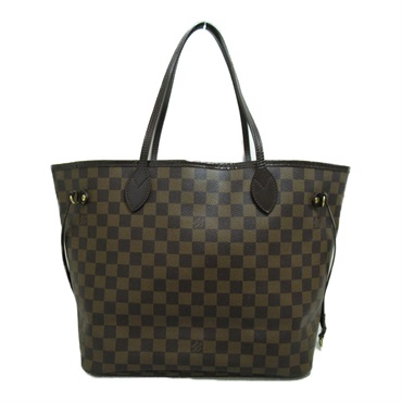 LOUIS VUITTON Neverfull MM Shoulder tote bag N51105 Damier Ebene Used