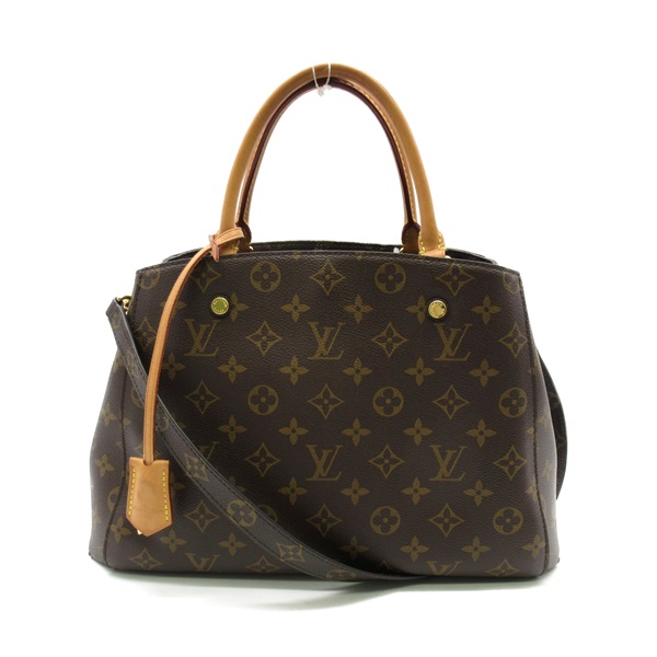 LOUIS VUITTON Montaigne MM Tote 2way shoulder hand Bag M41056 Monogram used LV