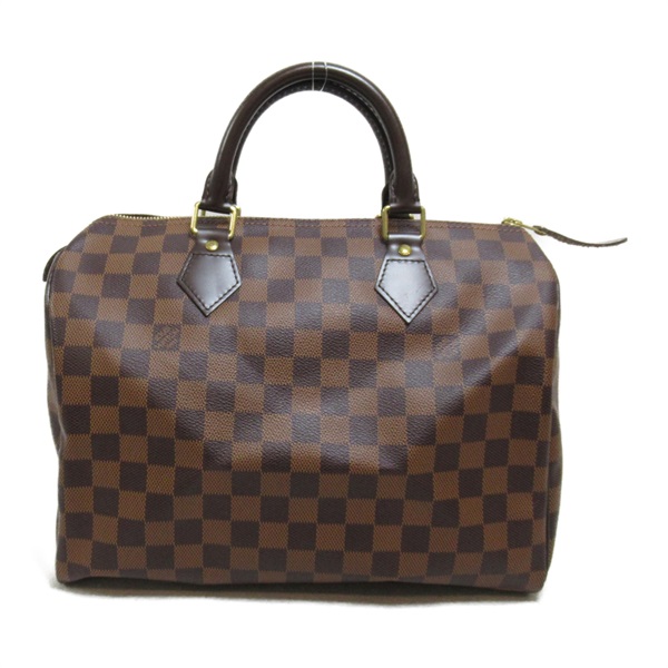 LOUIS VUITTON Speedy 30 Handbag N41531 Damier canvas Brown Used Women LV