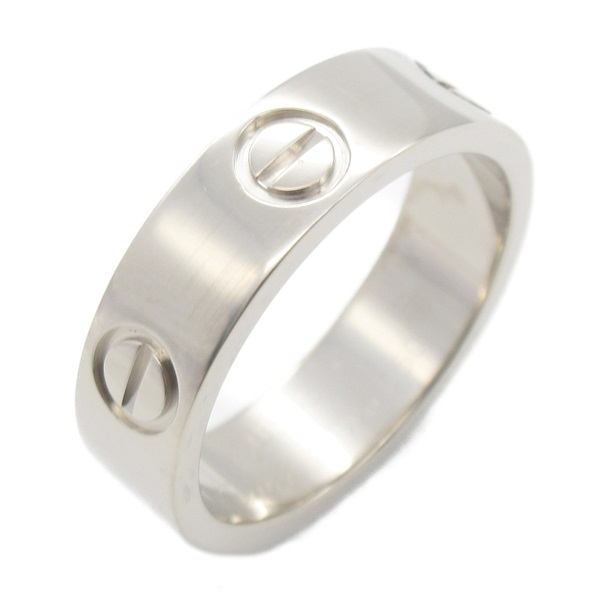 CARTIER Love Ring 18KWG White Gold Used unisex US size 5.75 #51