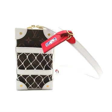 LOUIS VUITTON NBA Soft Trunk Shoulder Bag M80102 Monogram canvas White Used LV