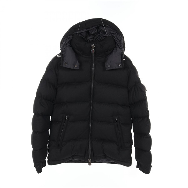 MONCLER MONTGENEVRE Down jacket 40338 wool Black Used mens size 1