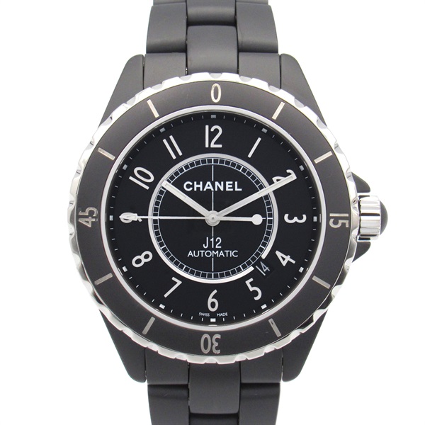 CHANEL J12 Matte Black Wrist Watch H3131 Automatic winding ceramic Used mens CC
