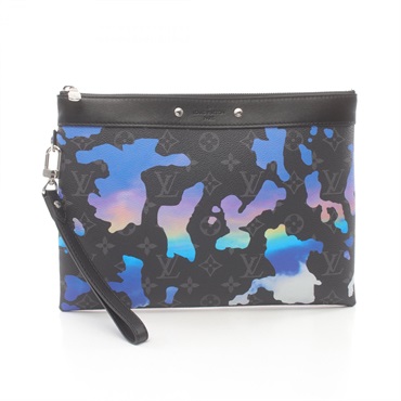 LOUIS VUITTON Pochette To Go Business clutch bag M81848 Monogram eclipse used LV