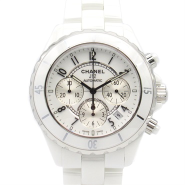 CHANEL J12 Chronograph Wrist Watch H1007 Automatic ceramic Used mens CC Coco
