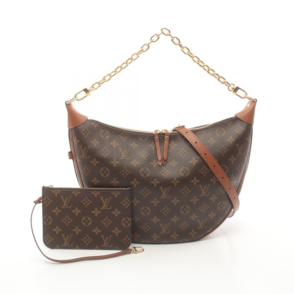 LOUIS VUITTON Loop hobo 2way Shoulder Bag M46311 Monogram Reverse canvas Used