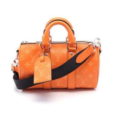 LOUIS VUITTON Keepall Bandouliere 25 Hand shoulder bag M31044 Taigalama Orange
