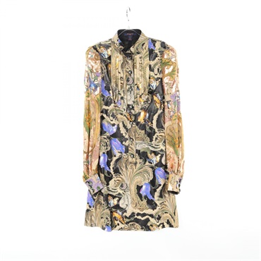 LOUIS VUITTON Dress #34 FIDB43VYGA408 silk polyester Black Multicolor Used