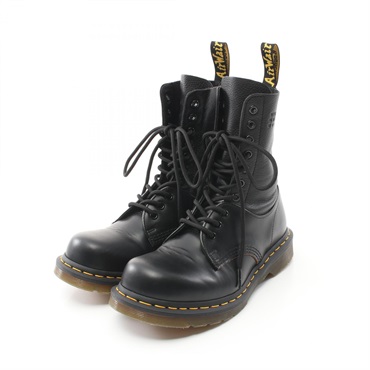 MM6 MAISON MARGIELA × Dr. Martens 10 holes Boots leather Black #39 Used Women