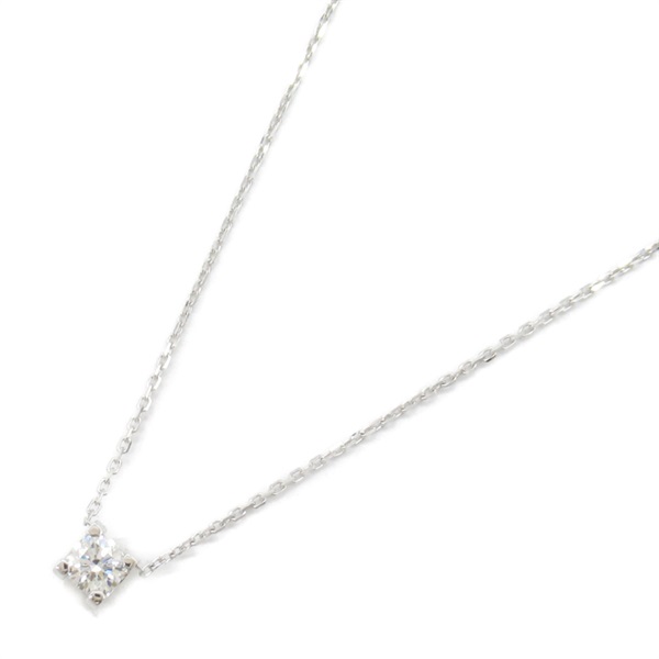 CARTIER C de Cartier Necklace Diamond Pendant 18KWG White Gold Used women