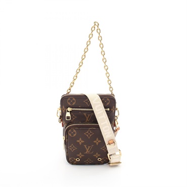LOUIS VUITTON Utility crossbody 2way Shoulder Bag M80746 Monogram Brown Used LV