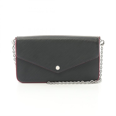 LOUIS VUITTON Pochette felicie Shoulder Bag M64579 Epi leather Black Pink Used