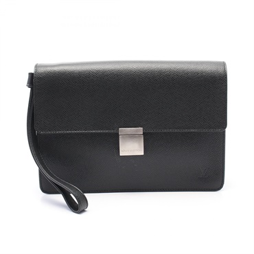 LOUIS VUITTON Selenga business clutch bag M30782 Taiga leather Ardoise Used mens