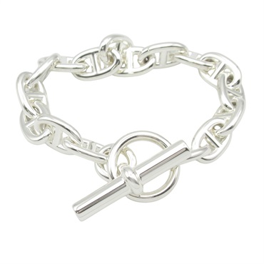 HERMES Chaine d'Ancre MM Bracelet 16 frames Silver925 unisex