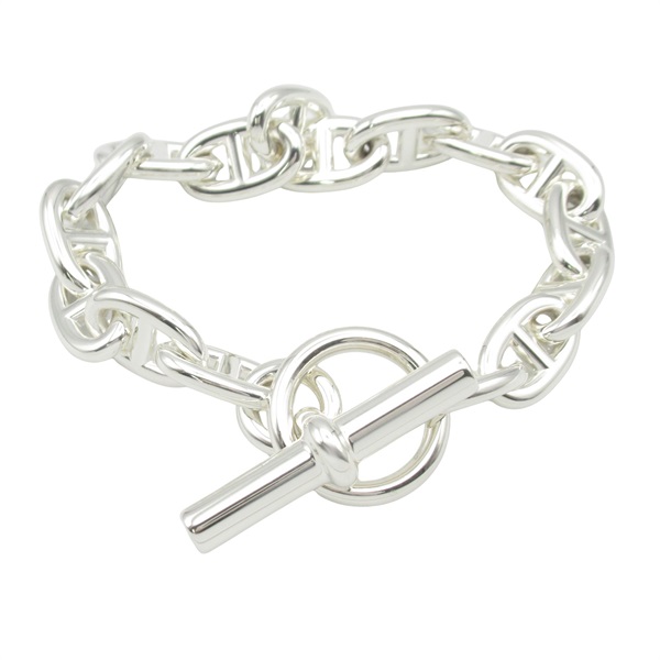 HERMES Chaine d'Ancre MM Bracelet 16 frames Silver925 unisex