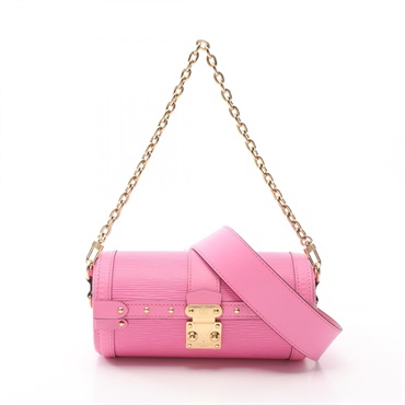 LOUIS VUITTON papillon trunk Hand chain shoulder crossbody bag M58649 Epi rose