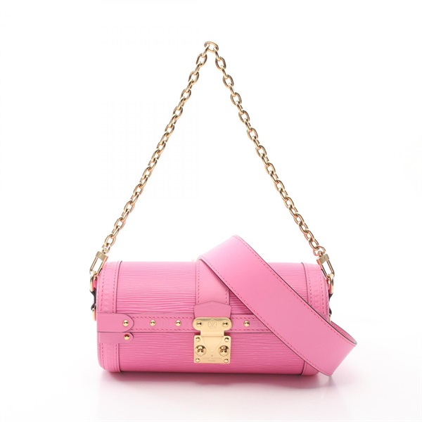 LOUIS VUITTON papillon trunk Hand chain shoulder crossbody bag M58649 Epi rose