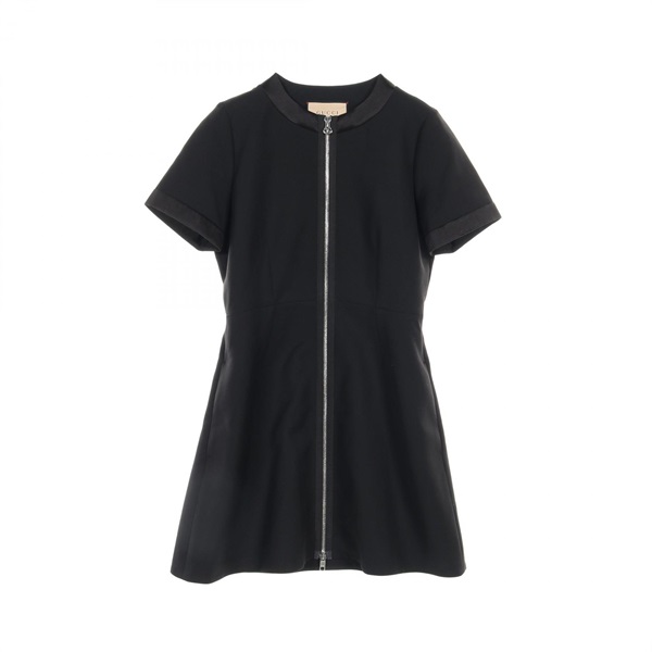 GUCCI Dress #40 mini short sleeves 697441 Rayon silk Black Used