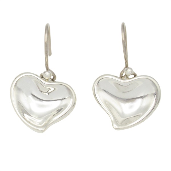 TIFFANY＆CO Full heart Pierced earrings Silver925 Used women