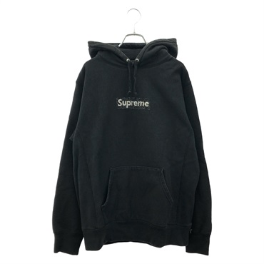 Supreme Hoodie sweatshirt pullover #M cotton Black Used mens