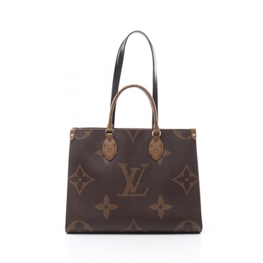 LOUIS VUITTON On the Go MM Tote shoulder Bag M45321 Monogram Giant reverse brown