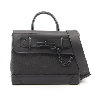 LOUIS VUITTON Steamer PM Shoulder bag M24436 Monogram Taurillon leather Noir LV