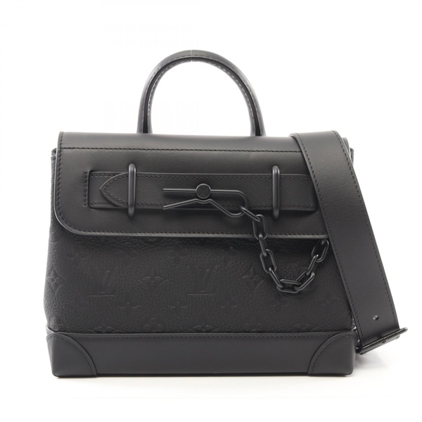 LOUIS VUITTON Steamer PM Shoulder bag M24436 Monogram Taurillon leather Noir LV