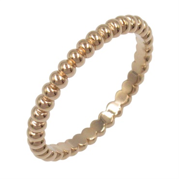 Van Cleef & Arpels Perlee Ring 18KPG Pink Rose Gold Used women US size 5.25 #50