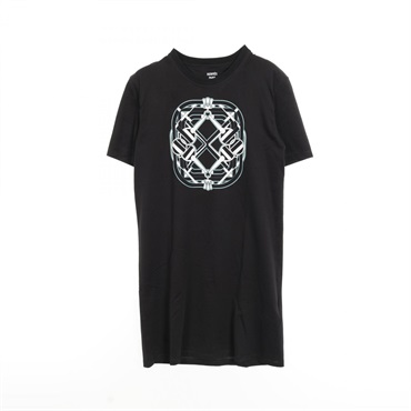 HERMES Cartouche Dress 4H4516DA cotton Black Used Women size 36