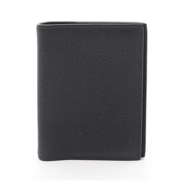 HERMES Agenda mini Notebook cover Epsom leather Black Used Women T