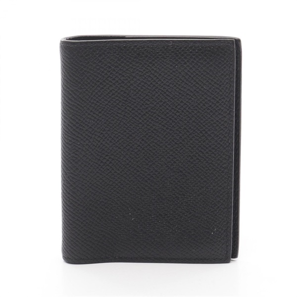 HERMES Agenda mini Notebook cover Epsom leather Black Used Women T