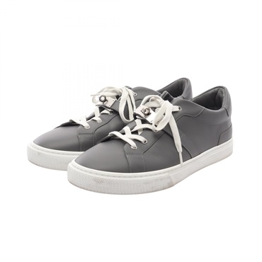 HERMES Day Kelly Buckle sneakers shoes H212901Z leather Gray Used mens #43