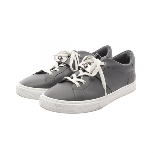 HERMES Day Kelly Buckle sneakers shoes H212901Z leather Gray Used mens #43