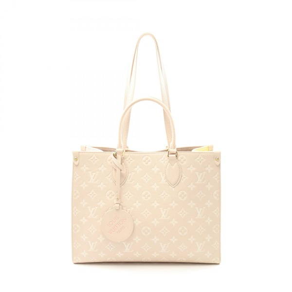 LOUIS VUITTON On the Go MM Shoulder Handbag M46128 Monogram empreinte Pink used