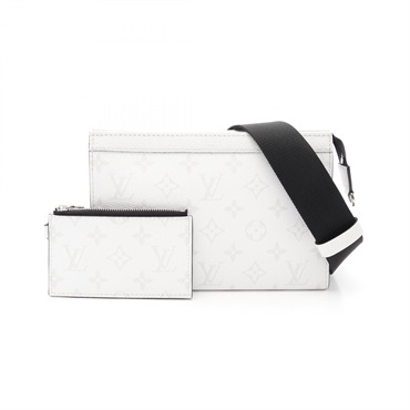 LOUIS VUITTON Gaston wearable wallet Shoulder Bag M30935 Taigarama White Used LV