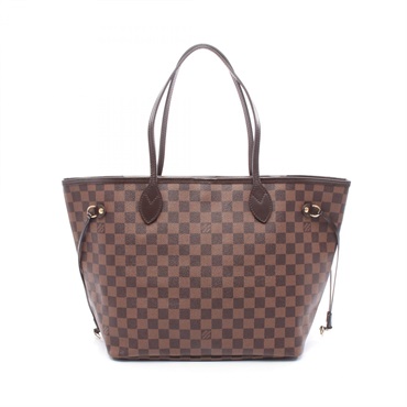 LOUIS VUITTON Neverfull MM Shoulder Tote Bag N41358 Damier Ebene Used Women LV