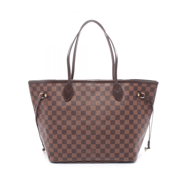 LOUIS VUITTON Neverfull MM Shoulder Tote Bag N41358 Damier Ebene Used Women LV