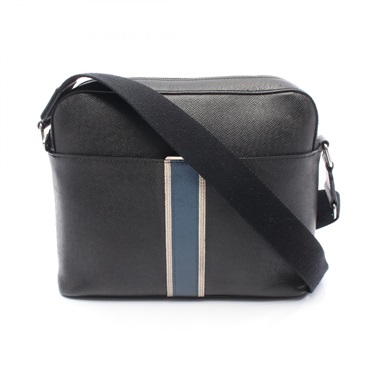 LOUIS VUITTON Anton Messenger PM Shoulder Bag M34411 Taiga leather Black Used